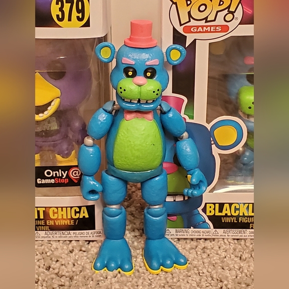 RARE! New Blacklight Series FNAF Funko Pop, Blacklight Articulated Figures - Picture 4 of 14